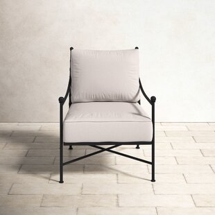 Wrought iron patio online lounge chair